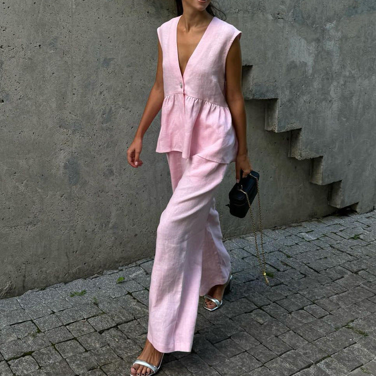A Vintage Style Pants with Delicate Timeless Details