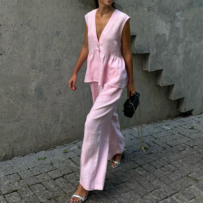 A Vintage Style Pants with Delicate Timeless Details