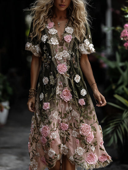 Classic Vintage Dress with a Flattering Fit
