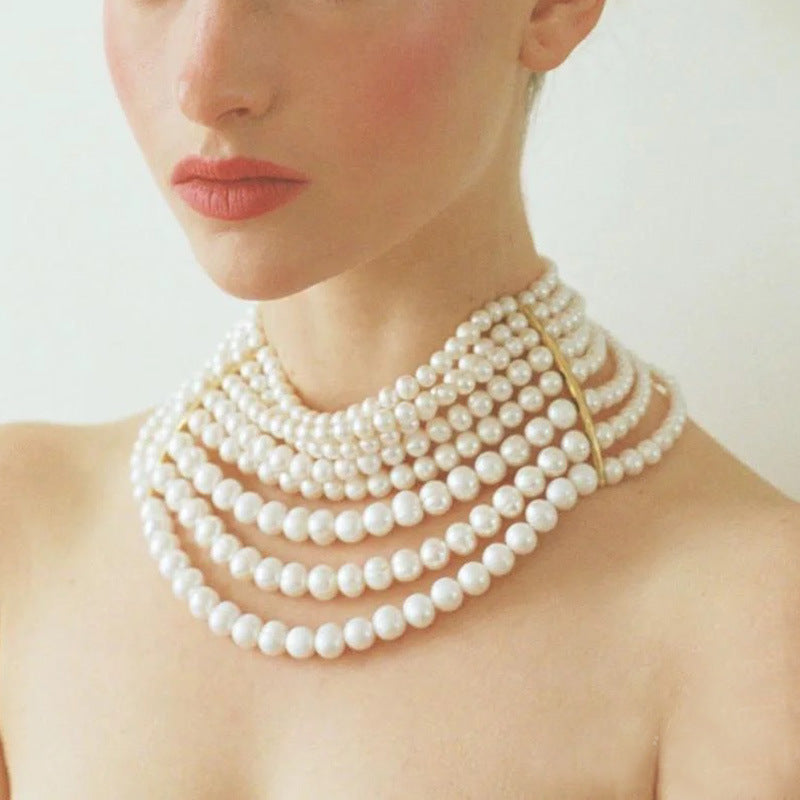Vintage Handmade Pearl Necklace