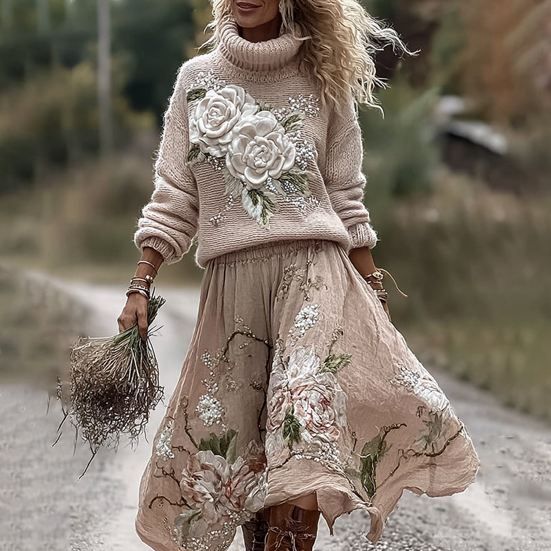 Classic Vintage Sweater with a Flattering Fit