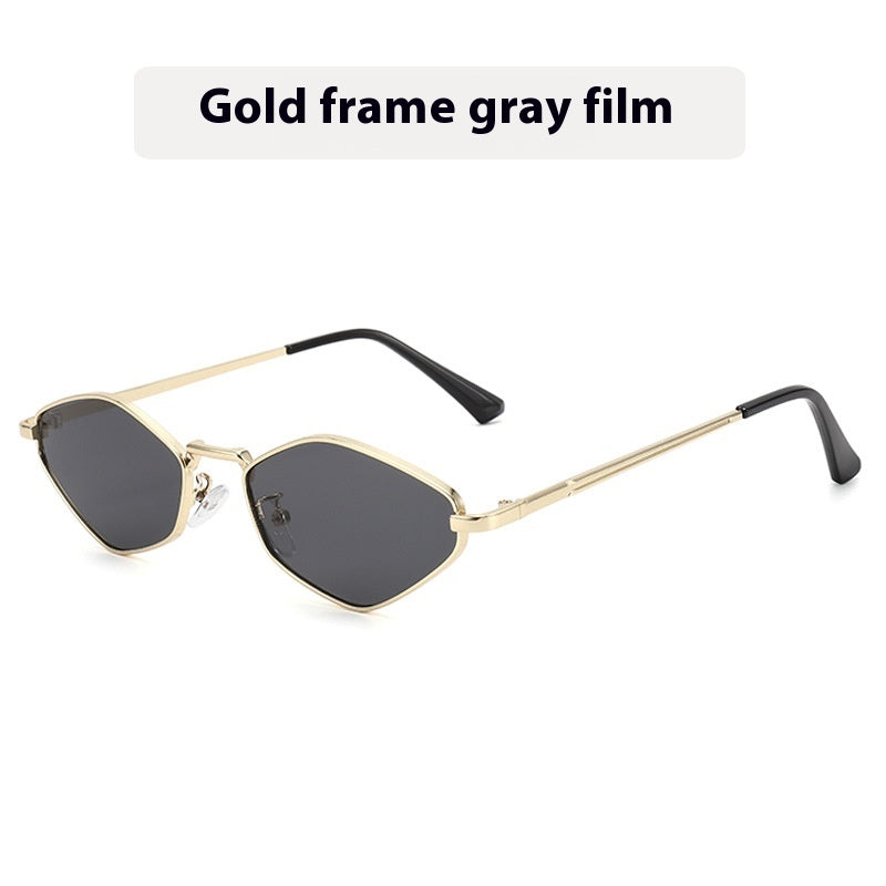 Gold Frame Gray Piece