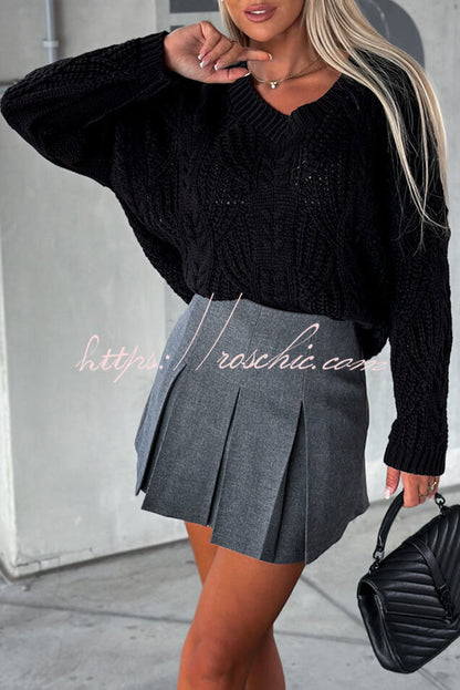 A Vintage Style Sweater with Delicate Timeless Details
