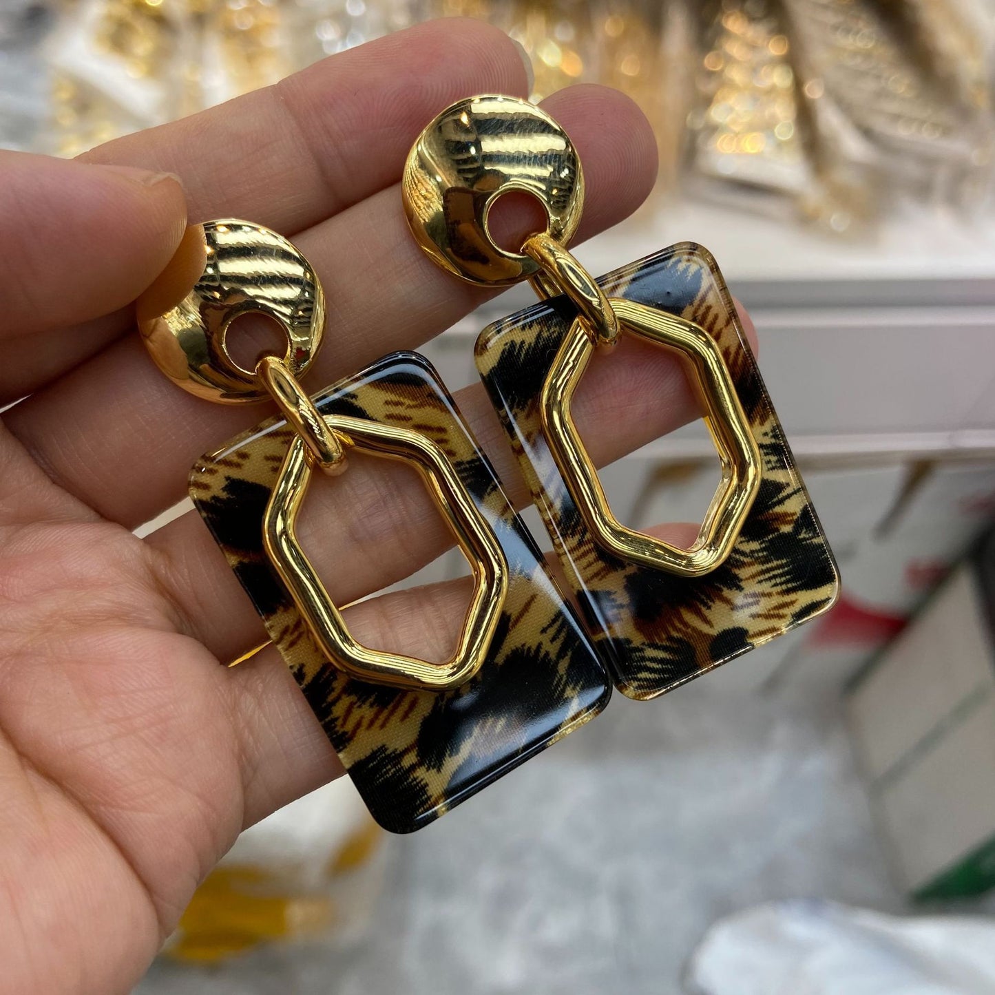 Leopard Print Earrings