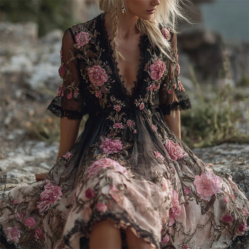 Classic Vintage Dress with a Flattering Fit