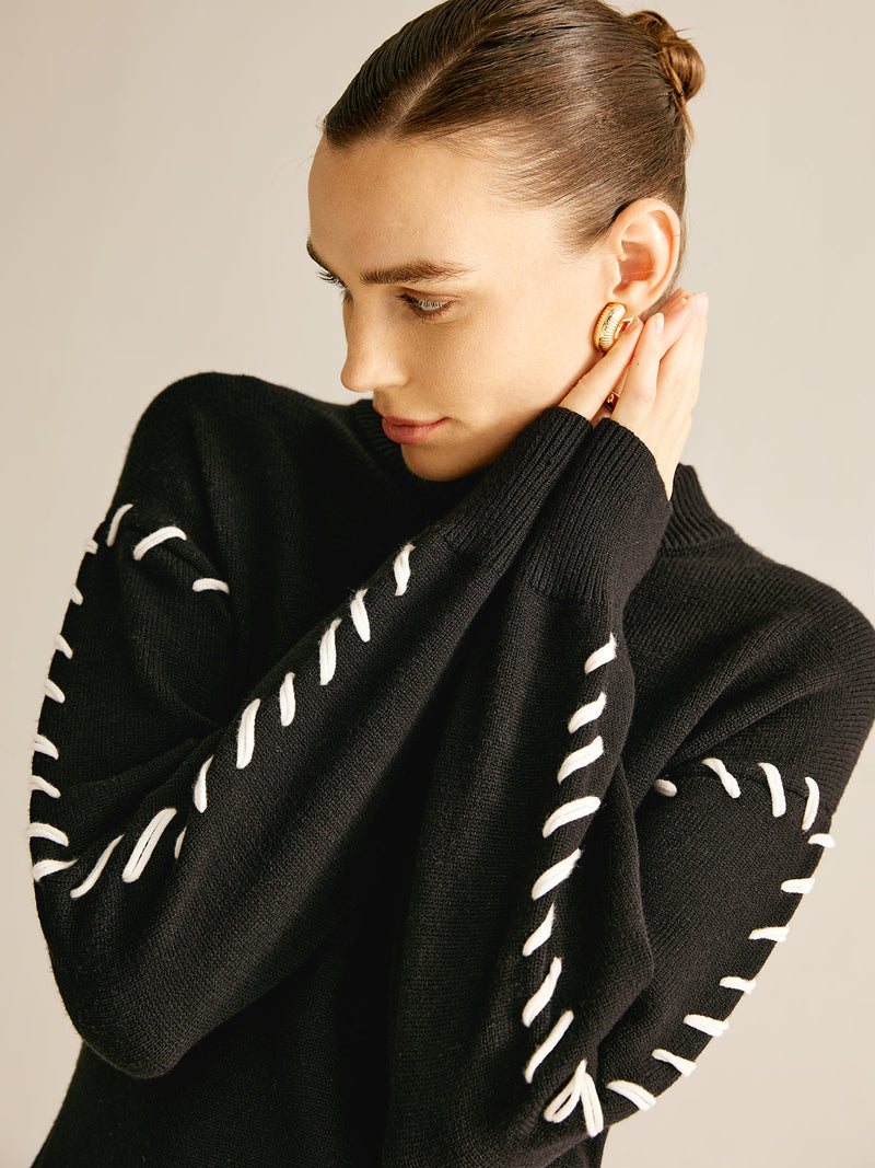 Beautifully Finished Sweater in a Timeless Design