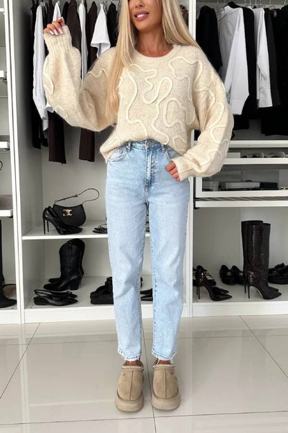 A Vintage Style Sweater with Delicate Timeless Details