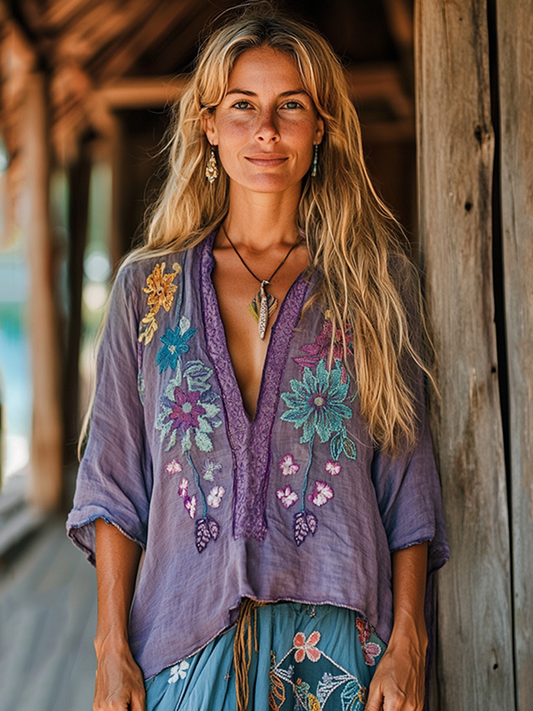 Classic Vintage Blouse with a Flattering Fit