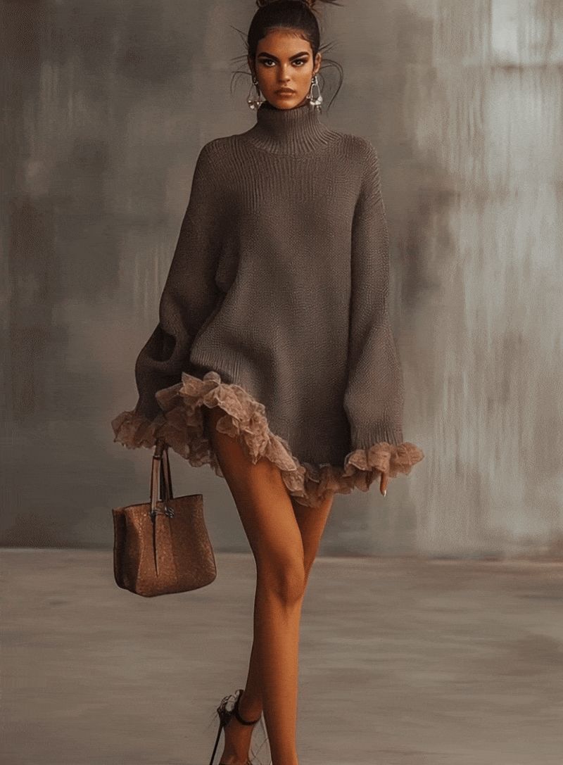 Classic Vintage Sweater with a Flattering Fit