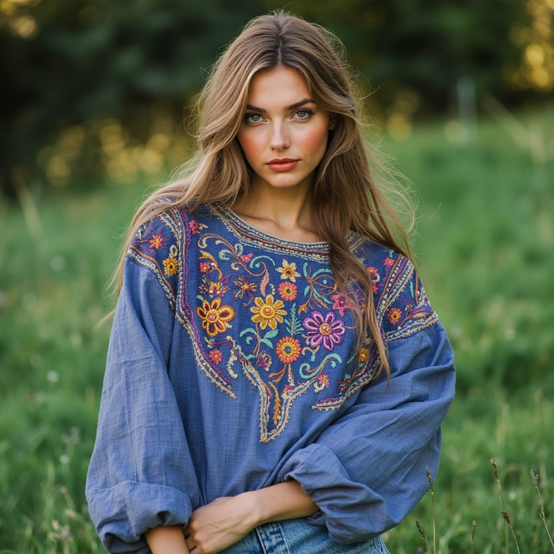 Vintage Inspired Blouse with a Contemporary Edge