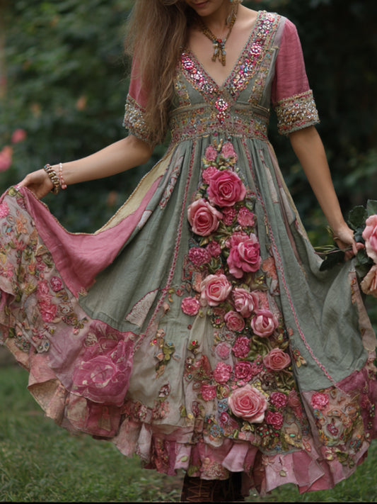 Classic Vintage Dress with a Flattering Fit