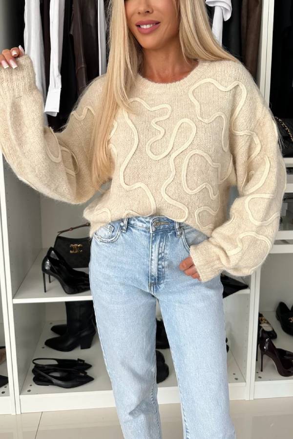 A Vintage Style Sweater with Delicate Timeless Details