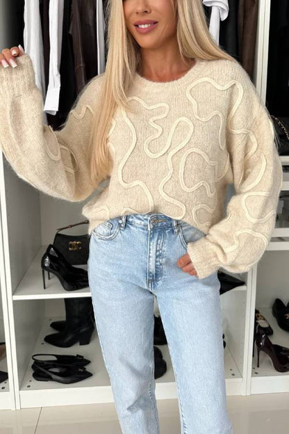 A Vintage Style Sweater with Delicate Timeless Details