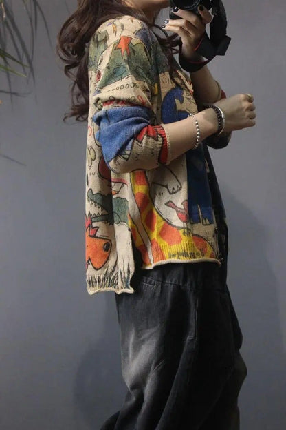 Vintage Inspired Sweater with a Contemporary Edge