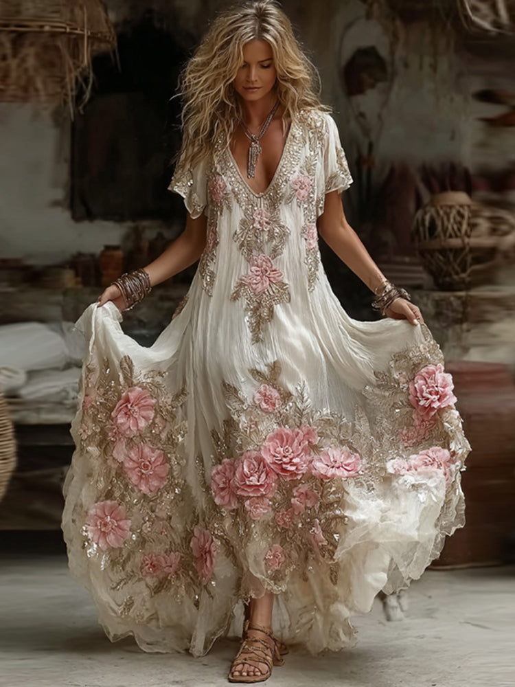 A Vintage Style Dress with Delicate Timeless Details