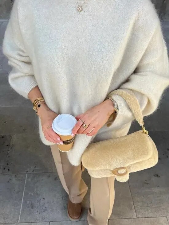 A Vintage Style Sweater with Delicate Timeless Details