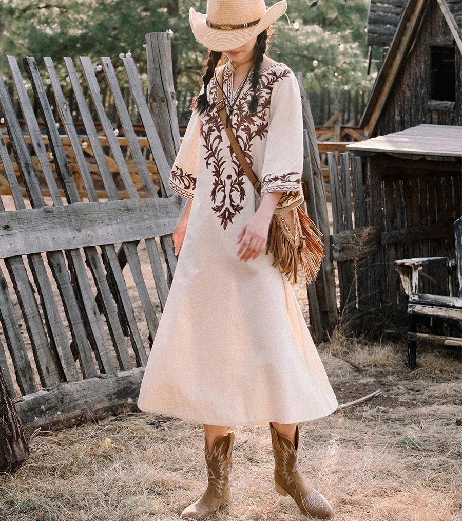 A Vintage Style Dress with Delicate Timeless Details