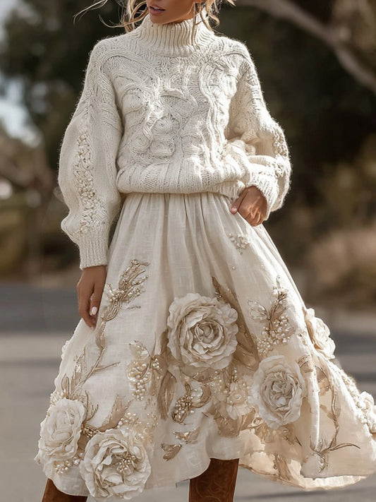 Vintage Inspired Sweater with a Contemporary Edge